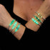 Obsidian | Silver | Firefly Glass Cascade Bracelet